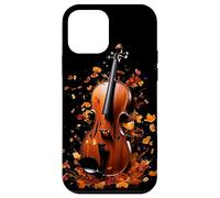 Cello Player Cellist Autumn Leaves Thanksgiving Case for iPhone 12 mini