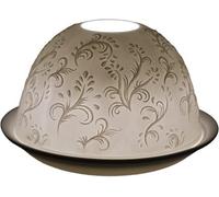 Cello Porcelain Tealight Holder Dome - Swirl Pattern Design 3D Projection Candle Holder for Scented & Unscented Tealights Wax Warmer for Wax Melts Ornament Home Gifts for Mother's day Present