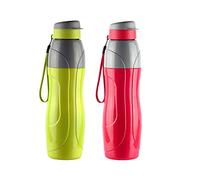 Cello Puro Sports Plastic Water Bottle Set, 900ml, Set of 2, Assorted