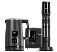 Cello Refresh Bundle - Digital Kettle + 2 Slice Toaster + Soda Maker - Black