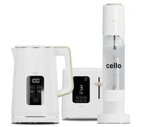 Cello Refresh Bundle - Digital Kettle + 2 Slice Toaster + Soda Maker - White