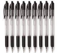 Cello Retractable Black Ballpoint Pens Pack of 48(1.0mm) Smooth Writing Ball Pen - Medium Point, Black Ink, stationery supplies, Ideal for School,