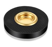 Cello Rock Stop, Cello Endpin Rest for Floor Protector Rock Stop Endpin Stand Holder with Reinforced Brass Cup and Nylon Mat Anti-Slip Base for Enhanced Stability During Practice and Performances