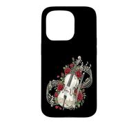 Cello Rose Flower Cellist Classical Music Case for iPhone 15 Pro
