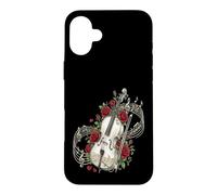 Cello Rose Flower Cellist Classical Music Case for iPhone 16 Plus