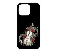 Cello Rose Flower Cellist Classical Music Case for iPhone 16 Pro