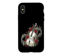 Cello Rose Flower Cellist Classical Music Case for iPhone X/XS
