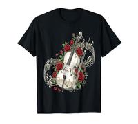 Cello Rose Flower Cellist Classical Music T-Shirt