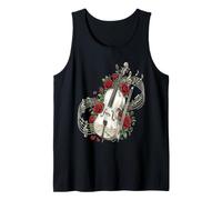 Cello Rose Flower Cellist Classical Music Tank Top