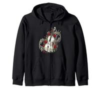 Cello Rose Flower Cellist Classical Music Zip Hoodie