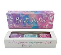 Cello Scent Cup Trio - Best Sister Gift Set - 3 X Tealight Scented Candles. High Fragrance Tea Lights Candles. Birthday Gifts for Women, Sisters and Perfect a Pamper Gift for Women.