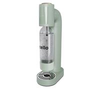 Cello Soda Maker with CO2 Gas Cannister, One Touch Operation, Stainless Steel Drip Tray in Green Cello Green