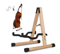 cello stand, folding cello support stand, A frame wooden cello stand, 1/8-4/4 cello instrument stand, electric guitar instrument stand, bass guitar stand