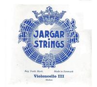 Cello String - Jargar (Blue) (Chrome) 3 Medium Cello 4/4 (G) Sun (One Unit)