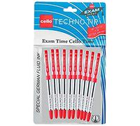 Cello Technotip Ball Pen - Pack of 10 (Red)