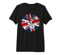 Cello UK Flag Cellist String Player British Musician Premium T-Shirt