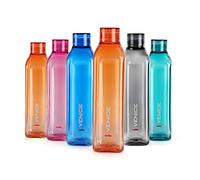 Cello Venice Plastic Water Bottle Set, 1 Litre, Set of 6, Assorted