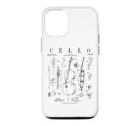 Cello Vintage Patent Cellist Drawing Print Case for iPhone 12/12 Pro