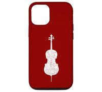 Cello (Vintage White Left) Cellist, Violoncello Case for iPhone 12/12 Pro