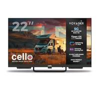 Cello Voyager C22TZR-VOY 22" Smart 12V Traveller TV with Built-in 5G Wi-Fi Router and Hotspot for Phones & Devices, Creates Internet Anywhere, Tizen OS by Samsung, Ideal for Motorhomes