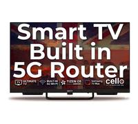 Cello Voyager C24TZR-VOY 24" Smart 12V Traveller TV with Built-in 5G Wi-Fi Router and Hotspot for Phones & Devices, Creates Internet Anywhere, Tizen