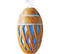 Cello Woven Basket Ultrasonic Diffuser - Electronic Oil Diffuser And Humidifier With Colour Changing LEDs - Bamboo Diffuser To Pair With Essential Oils, A Electric Diffuser - Aroma Diffuser.