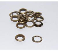 celloexperss Antique Bronze 4mm Brass Metal Eyelets Grommets & Washer Findings - for Leather Craft Clothing Flags Banners - Pack of 10