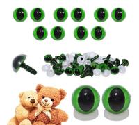 celloexpress 10mm Green Cats Eyes with Plastic Backs - Safety Eyes for Soft Toy Teddy Bear Animal Making (Pack of 5 Pairs)