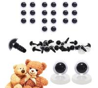 celloexpress 10mm Transparent Clear Eyes with Plastic Backs - Safety Eyes for Soft Toy Teddy Bear Animal Making (Pack of 10 Pairs)