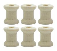 celloexpress 10mmx13mm Natural Wooden Spools Empty Bobbins (Pack of 25)