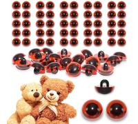 celloexpress 12mm Amber Sew On Eyes Half Round - 25 Pairs