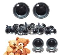 celloexpress 12mm Grey Blue Pearl Crystal Eyes with Metal Backs - Safety Eyes for Soft Toy Teddy Bear Animal Making (Pack of 1 Pair)