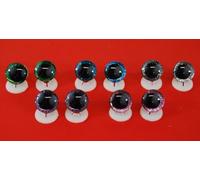 celloexpress 12mm Mix 1 3D Glitter Eyes with Plastic Backs - Sparkle Safety Eyes for Soft Toy Teddy Bear Animal Making (Pack of 5 Pairs)