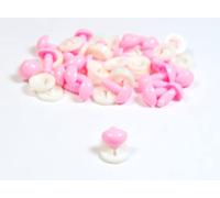 celloexpress 12mm x 9mm Baby Pink Triangle Noses with Plastic Backs - Safety Noses for Soft Toy Teddy Bear Animal Making (Pack of 100)