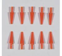 celloexpress 13mm Orange Carrot Nose - Pack of 10 - Push in Nose - Various Sizes - Decoration Nose with great detail