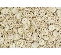 celloexpress 15mm Born in 2024 Natural Wooden Buttons with Patterns & Quotes - Sewing Crafting Decorative Prints Crafts (Pack of 25)