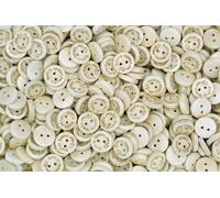celloexpress 15mm Born to Sparkle Natural Wooden Buttons with Patterns & Quotes - Sewing Crafting Decorative Prints Crafts (Pack of 10)