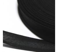 celloexpress 16mm Black Cotton Bias Binding Tape for Sewing - Trim Edging Quilting Bunting Crafts (4m - 400cm)