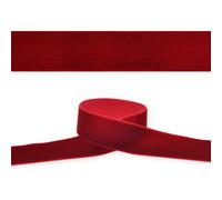 celloexpress 16mm Dark Red 135 Velvet Ribbon - High Density Single Faced Gift Wrap Bow Making (2m)