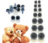 celloexpress 18mm Grey Eyes with Plastic Backs - Safety Eyes for Soft Toy or Teddy Bear Making - Pack of 5 Pairs