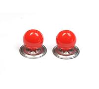 celloexpress 18mm Solid Red Safety Eyes with Metal Backs for Teddy Bear/Animal Soft Toy Making - Pack of 1 Pair