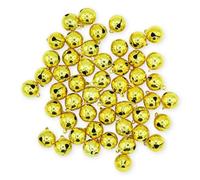 celloexpress 18mm Yellow Gold Jingle Bells - Mini Christmas Craft DIY Festive Decorations Gift Wrap (Pack of 25)