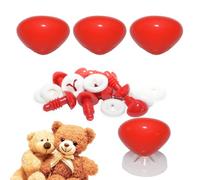 celloexpress 20mm x 16mm Bright Red Triangle Noses with Plastic Backs - Safety Noses for Soft Toy Teddy Bear Animal Making (Pack of 3)