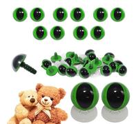 celloexpress 21mm Green Cats Eyes with Plastic Backs - Safety Eyes for Soft Toy Teddy Bear Animal Making (Pack of 5 Pairs)