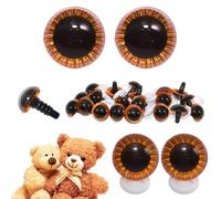celloexpress 23mm Orange Owl Eyes with Plastic Backs - Safety Eyes for Soft Toy Teddy Bear Animal Making (Pack of 1 Pair)