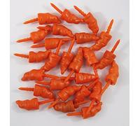 celloexpress 29mm Orange Carrot Nose - Pack of 25 - Push in Nose - Various Sizes - Decoration Nose with great detail