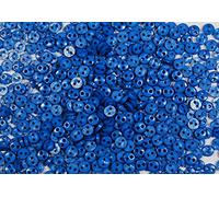 celloexpress 4mm Dark Blue Circles Mini Doll Buttons for Dolls & Soft Toys Clothes - 4mm Assorted Colours & Designs (Pack of 100, Dark Blue Circles)