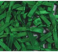 celloexpress 4mm Mini Satin Ribbon Double Bow (2.5cm - 3.5cm) | Gifts, Arts and Crafts (Emerald Green, Pack of 100)