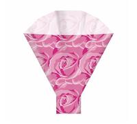 celloexpress 50cm x 44cm Roses Fuchsia Florist Bouquet Flower Sleeves - Gift Wrap, Cellophane Bag, Packing Cover (Pack of 100)