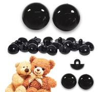 celloexpress 5mm Black Half Round Button Sew On Eyes - 1 Pair